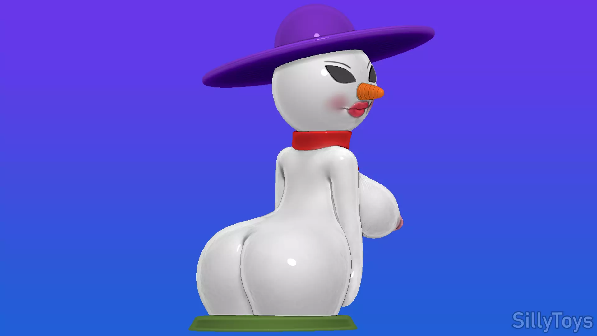SnowWoman NSFW 3D print model_0