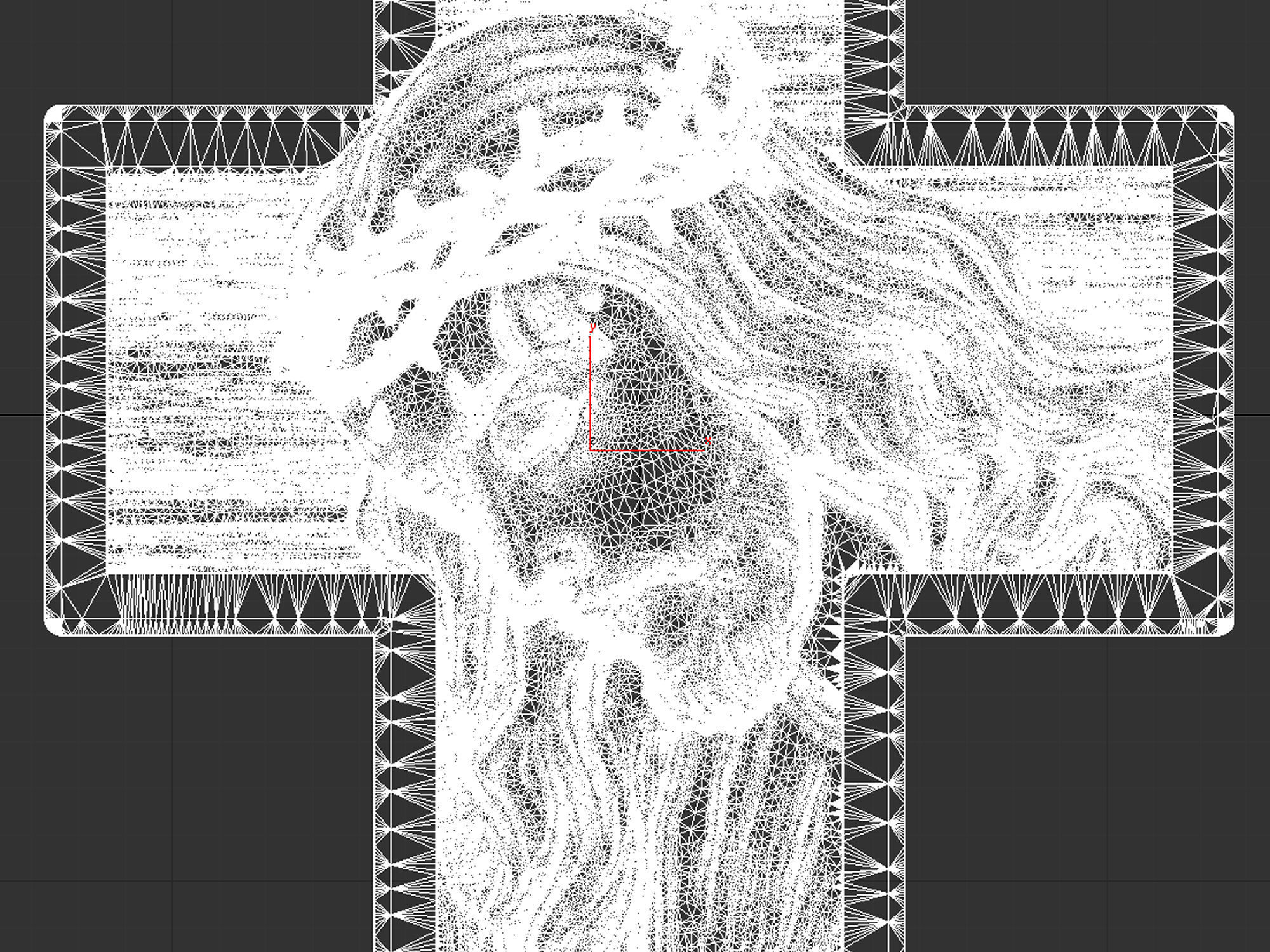 Jesus on the Cross 3d model for CNC machines and 3d printers 3D print model_4