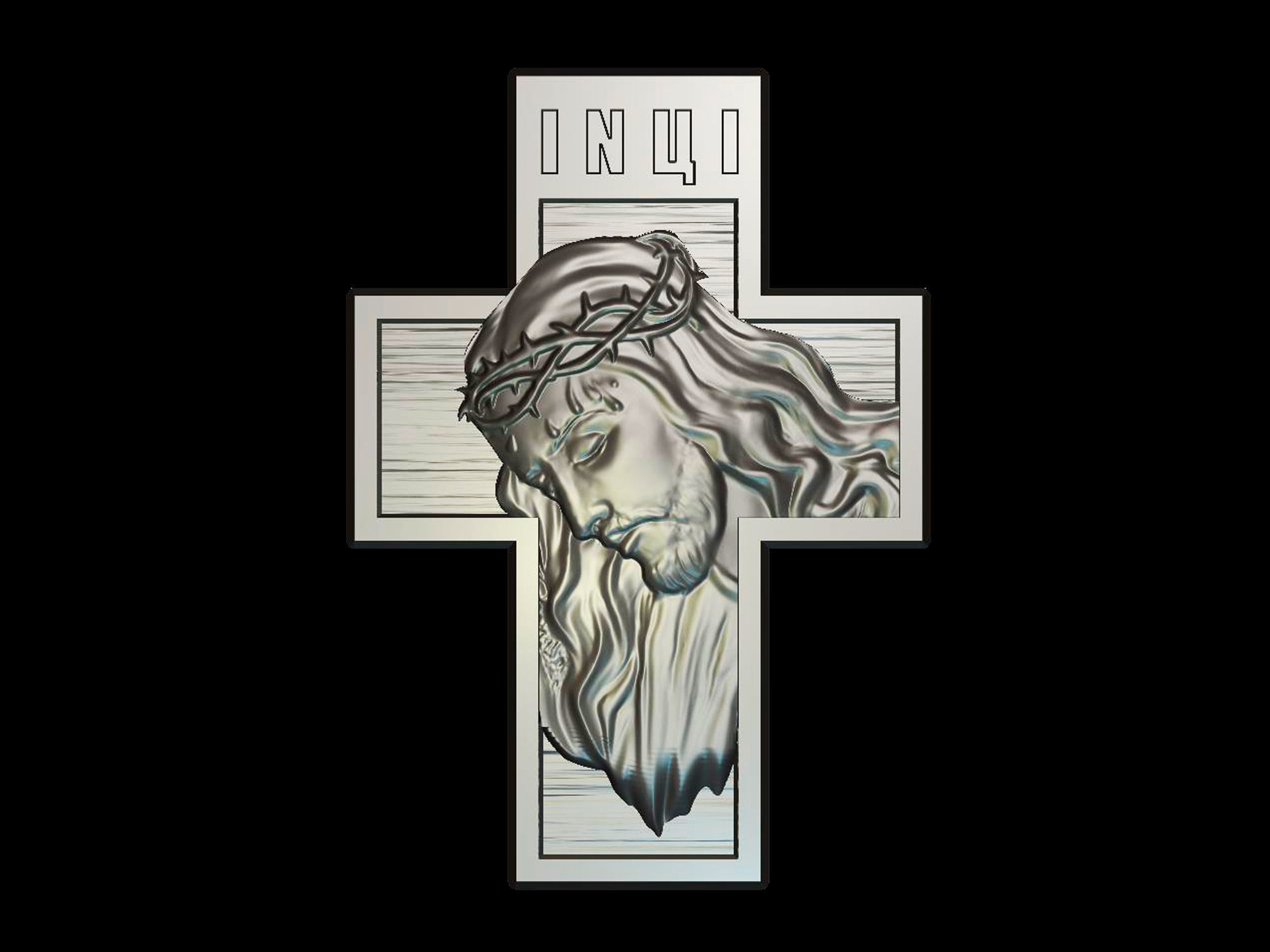 Jesus on the Cross 3d model for CNC machines and 3d printers 3D print model_7