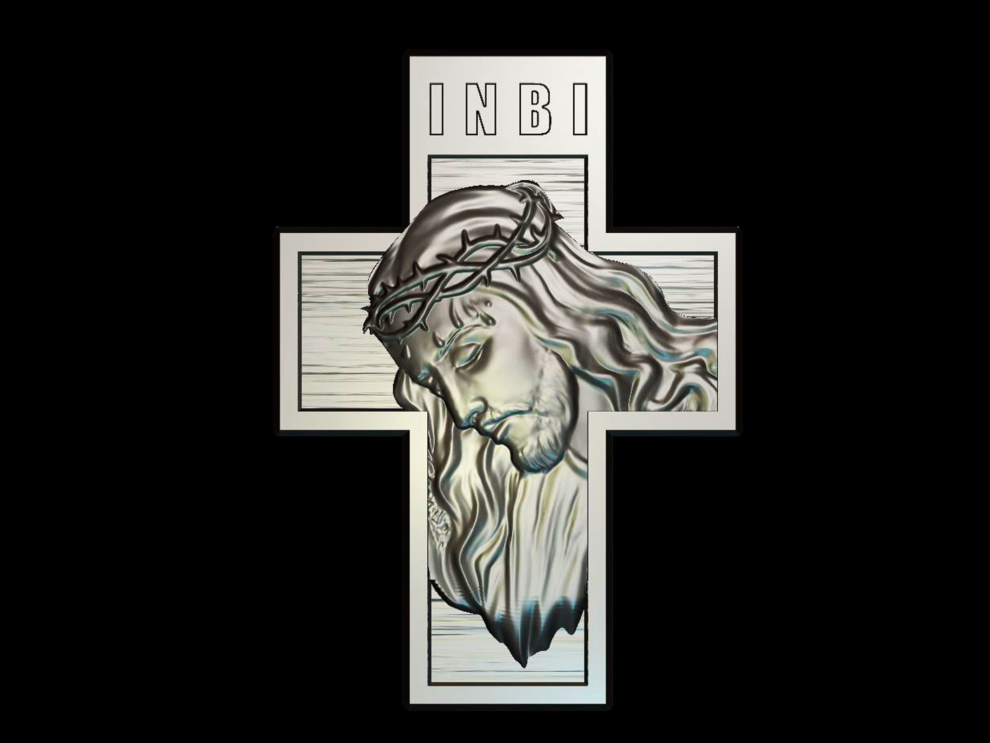 Jesus on the Cross 3d model for CNC machines and 3d printers 3D print model_6