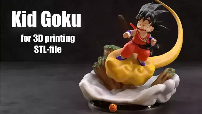 Kid Goku STL 3D print model