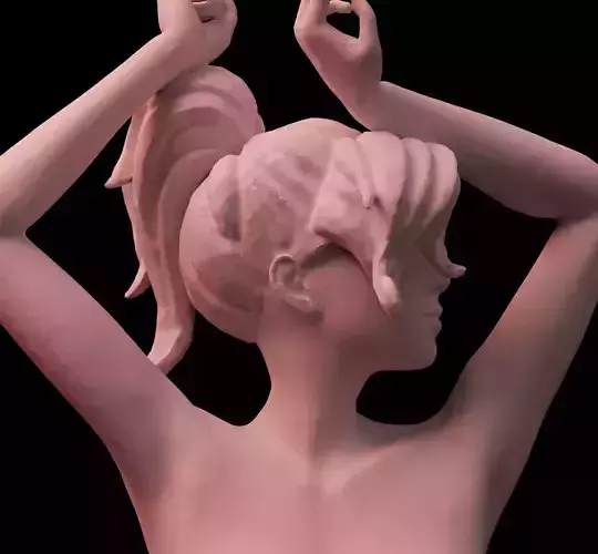 Overwatch Mercy Statue Nude Sculpt  3D print model