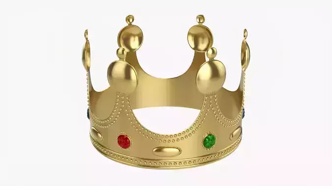 Gold crown with gems