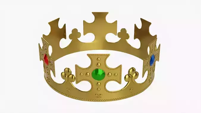 King crown with gems