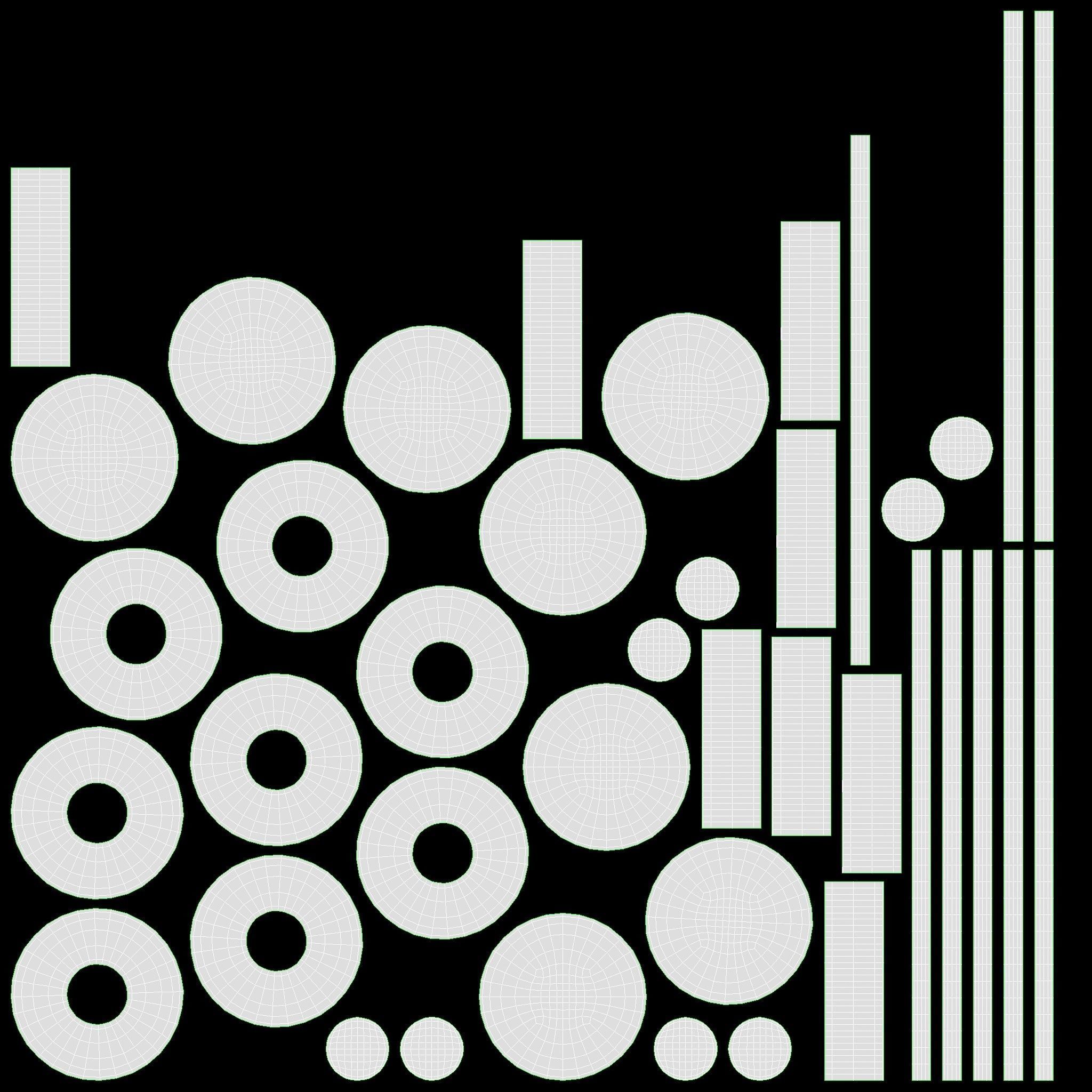 Drawer chest mid-century modern  3D model_14