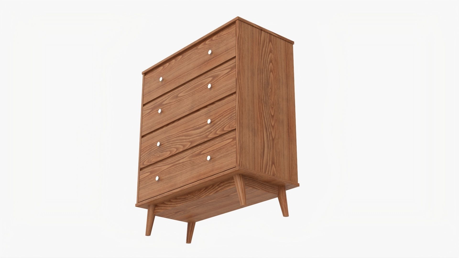 Drawer chest mid-century modern  3D model_2