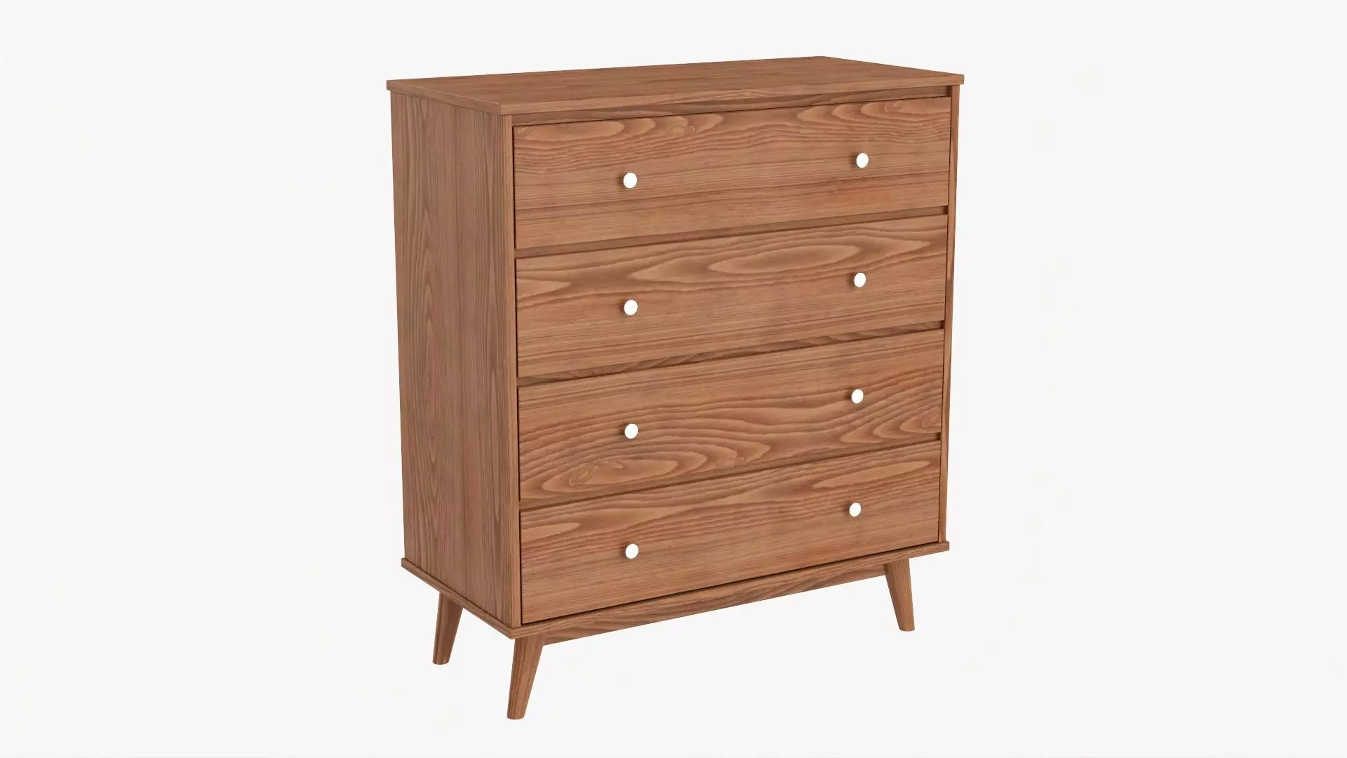 Drawer chest mid-century modern  3D model_0