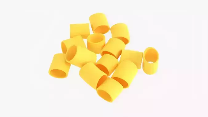 Pasta paccheri  3D model