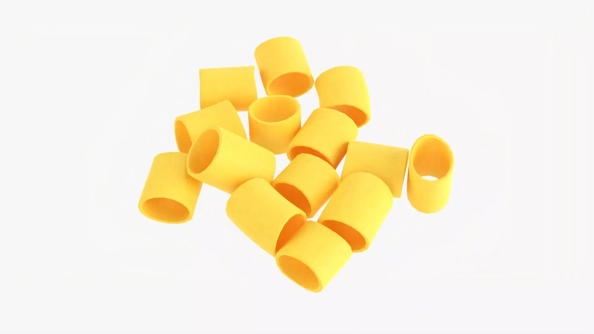 Pasta paccheri 3D model