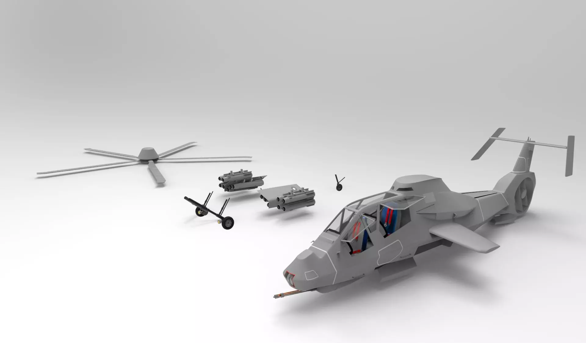 RAH 66 grey 3D Printed 3D print model_0