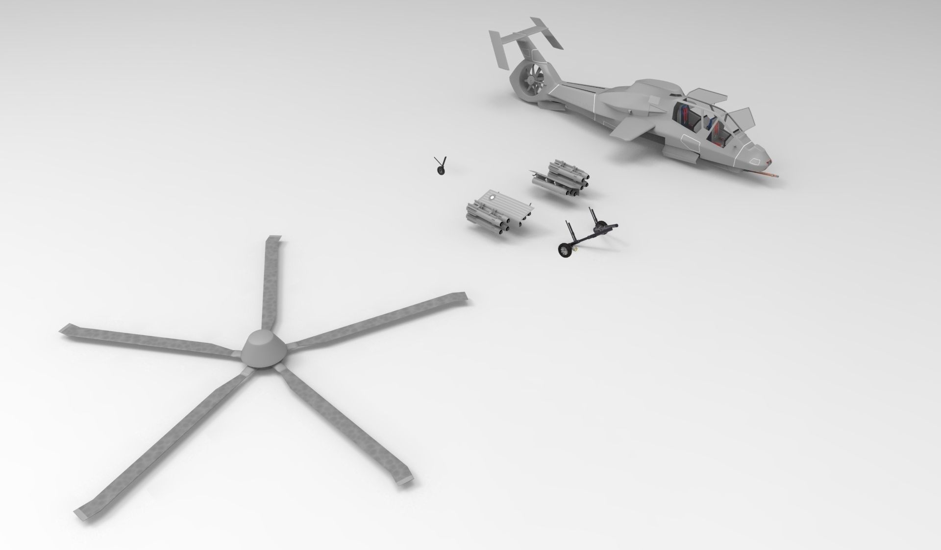 RAH 66 grey 3D Printed 3D print model_7