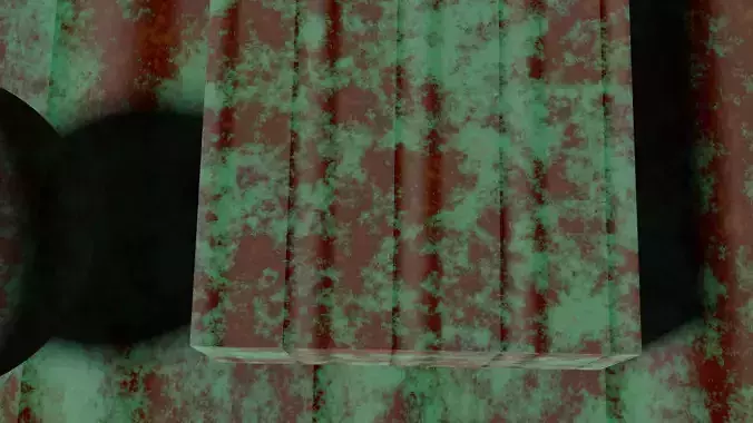 Metal rusted sheet material for PBR Models