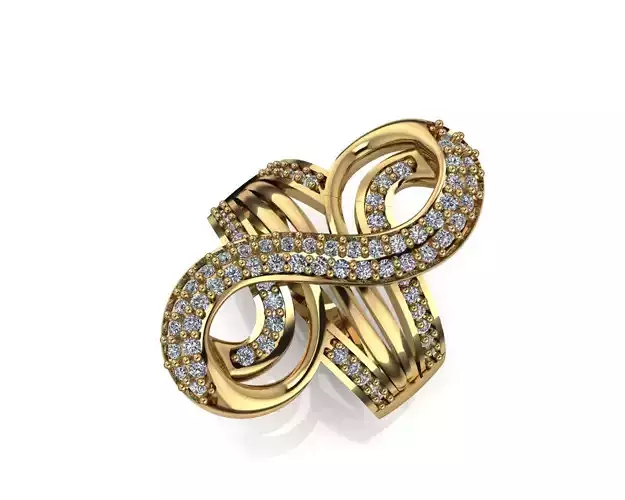 modern diamond luxury ring