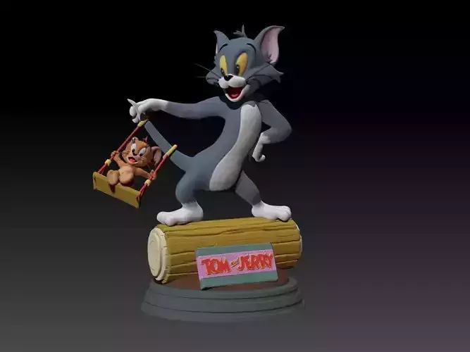 TomJerry tom and jerry statue