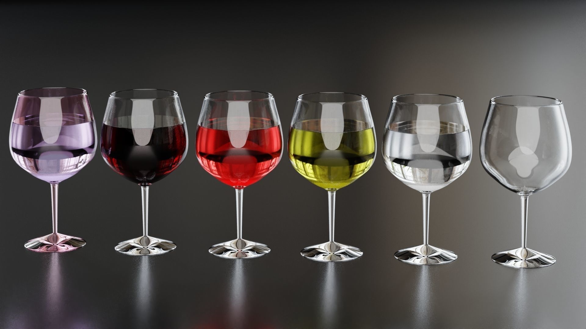 Wine glass 3 3D model_2