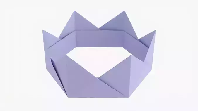 Origami paper crown 