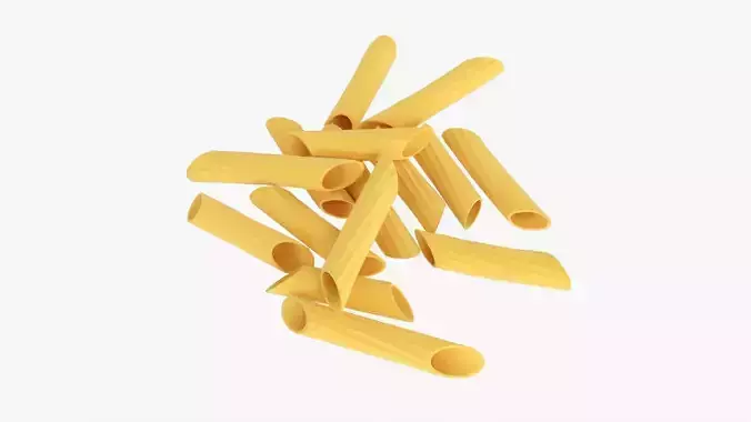 Pasta penne 3D model