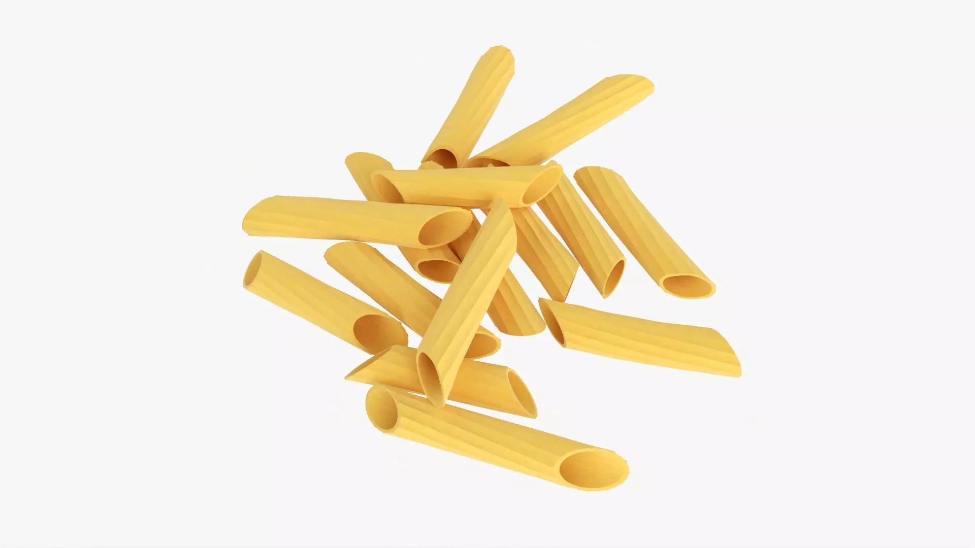 Pasta penne 3D model