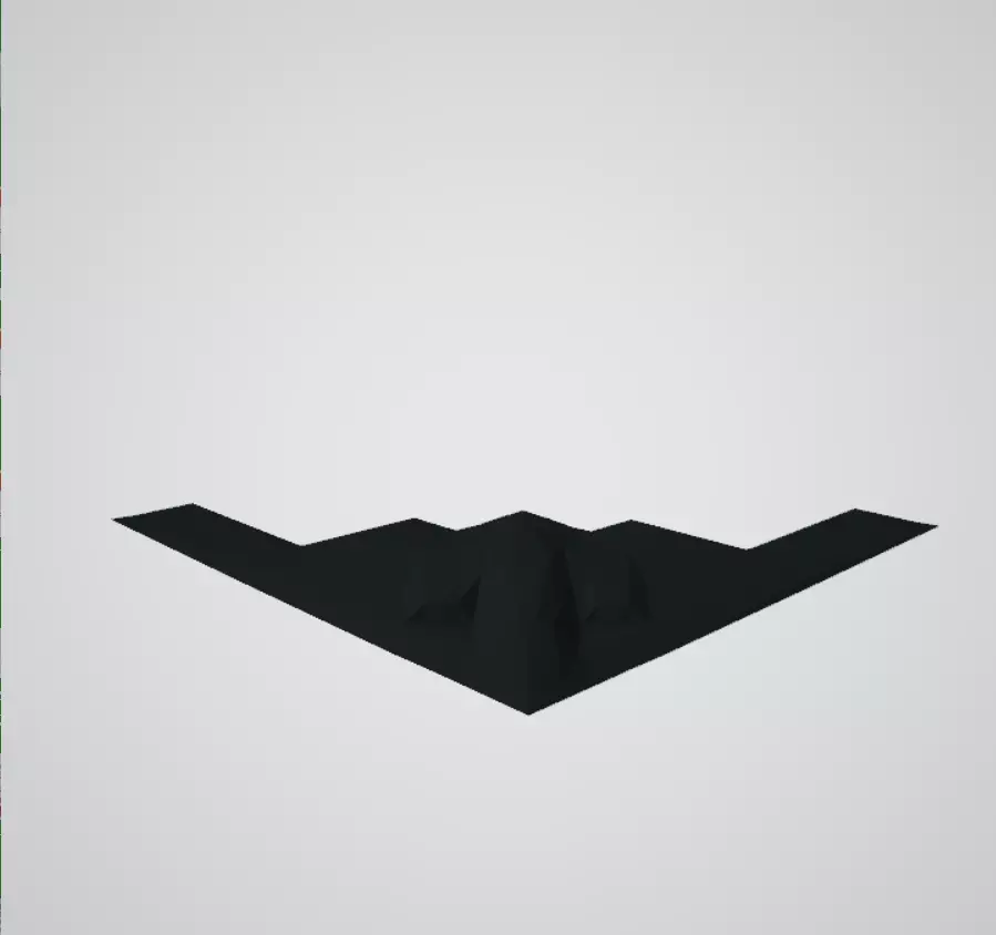 b2 bomber aircraft 3D print model