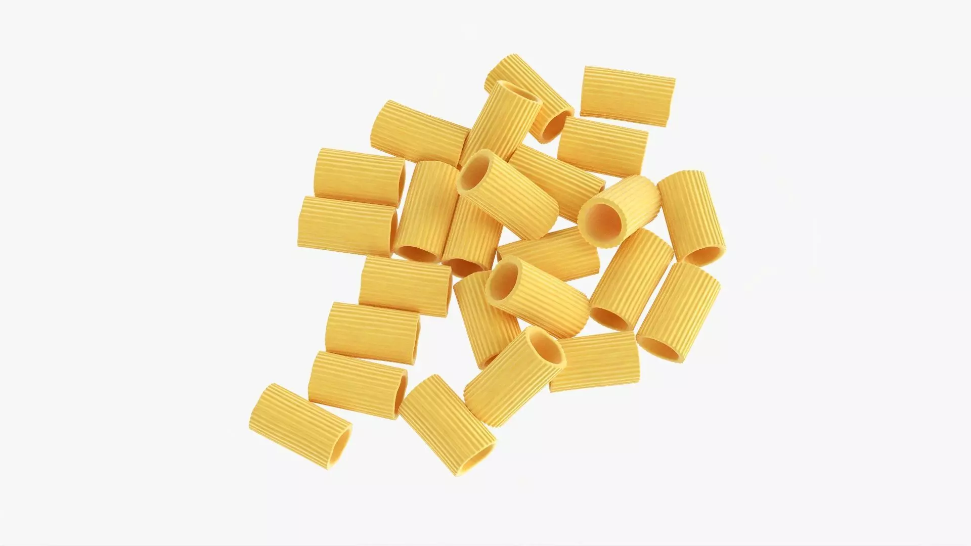 Pasta rigatoni 3D model