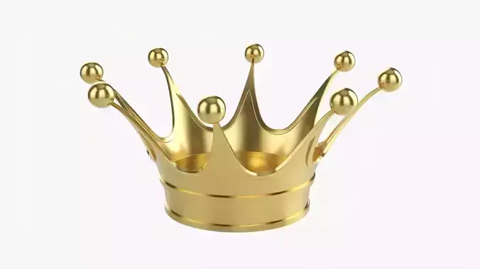 Coronation Royal gold crown 01 3D model