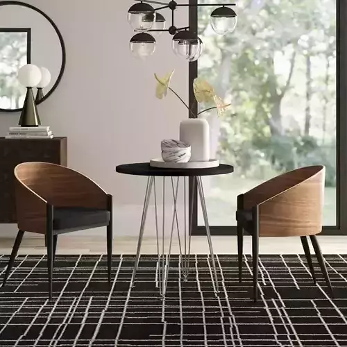 Moller Diner Table - 2 colour 3D model