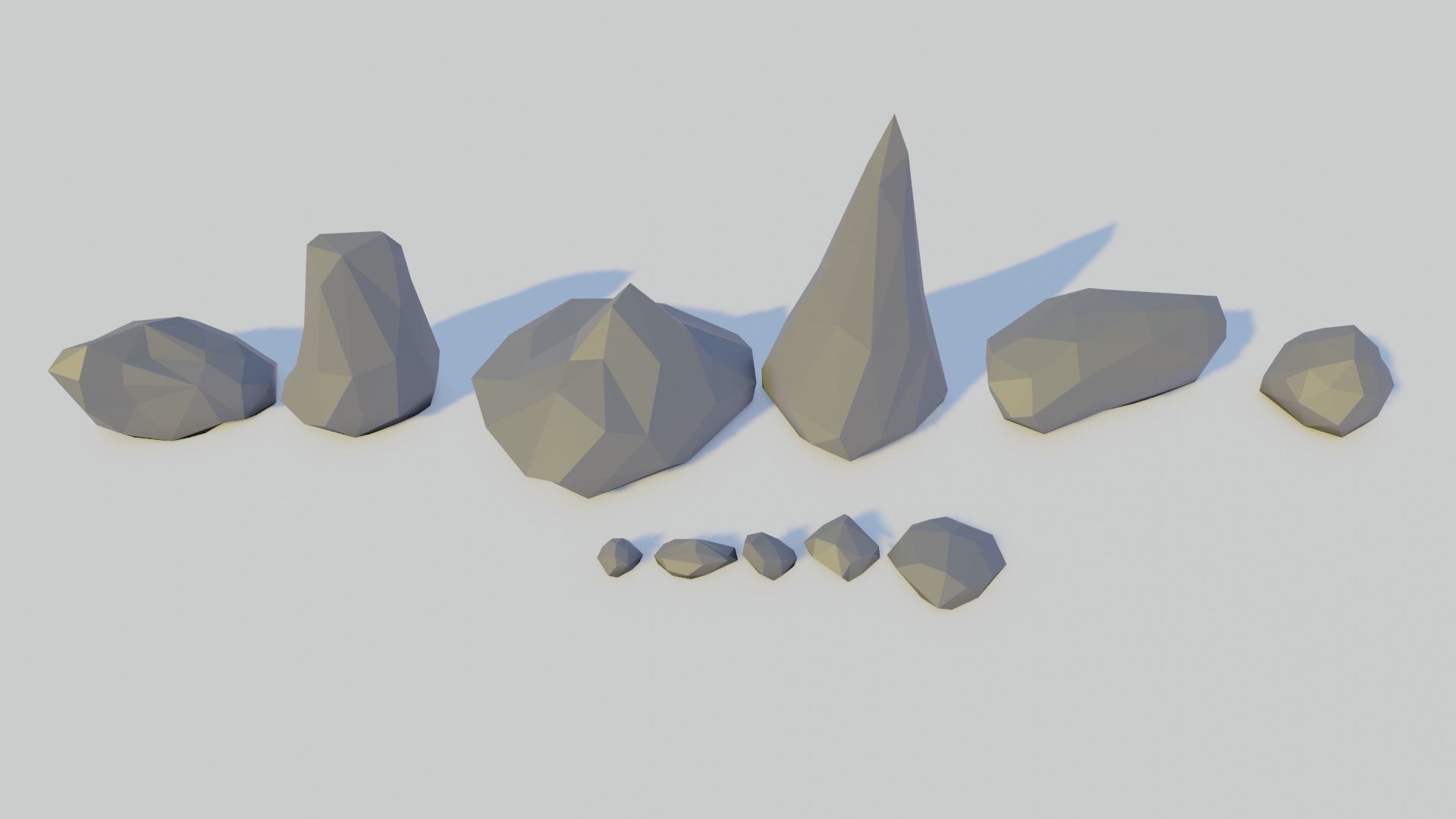 Low Poly Forest Assets Game-Ready Low-poly 3D model_2