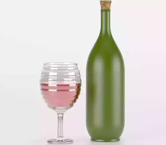 WINE BOTTLE 3D print model