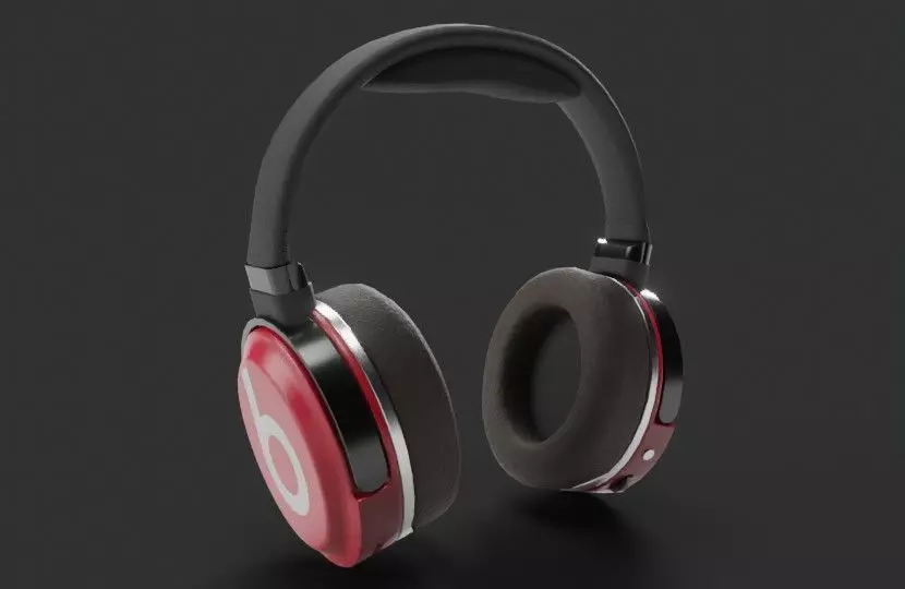 Beats Headphone Low-poly 3D model