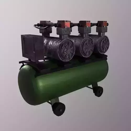 Compressor Machine High Poly 3D Model Low-poly 3D model
