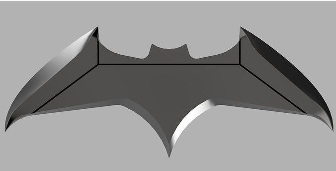 DCEU - Batman batarang 3D print model