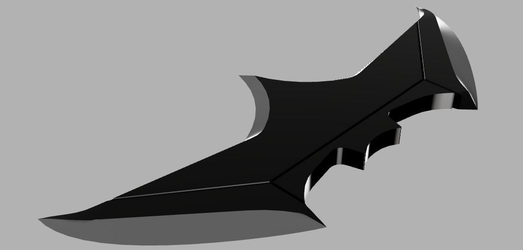 DCEU - Batman batarang 3D print model_3