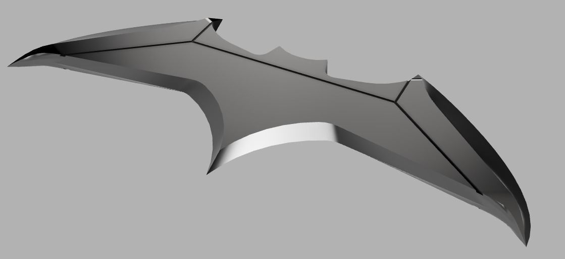 DCEU - Batman batarang 3D print model_1