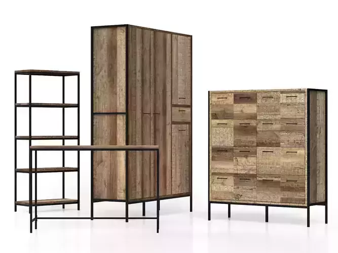 Urban Rustic Set 02 3D model