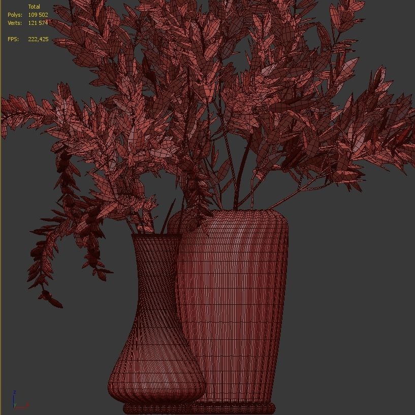Flower Pack 198C 3D model_5