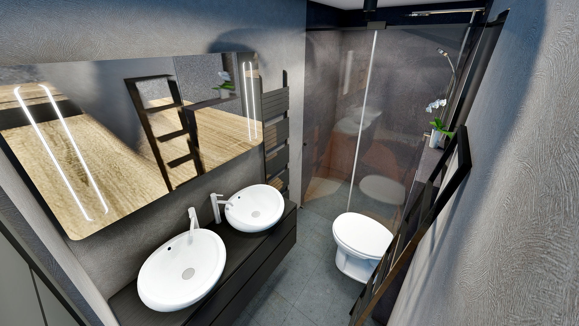 A frame house A34 34m2 3D model_12