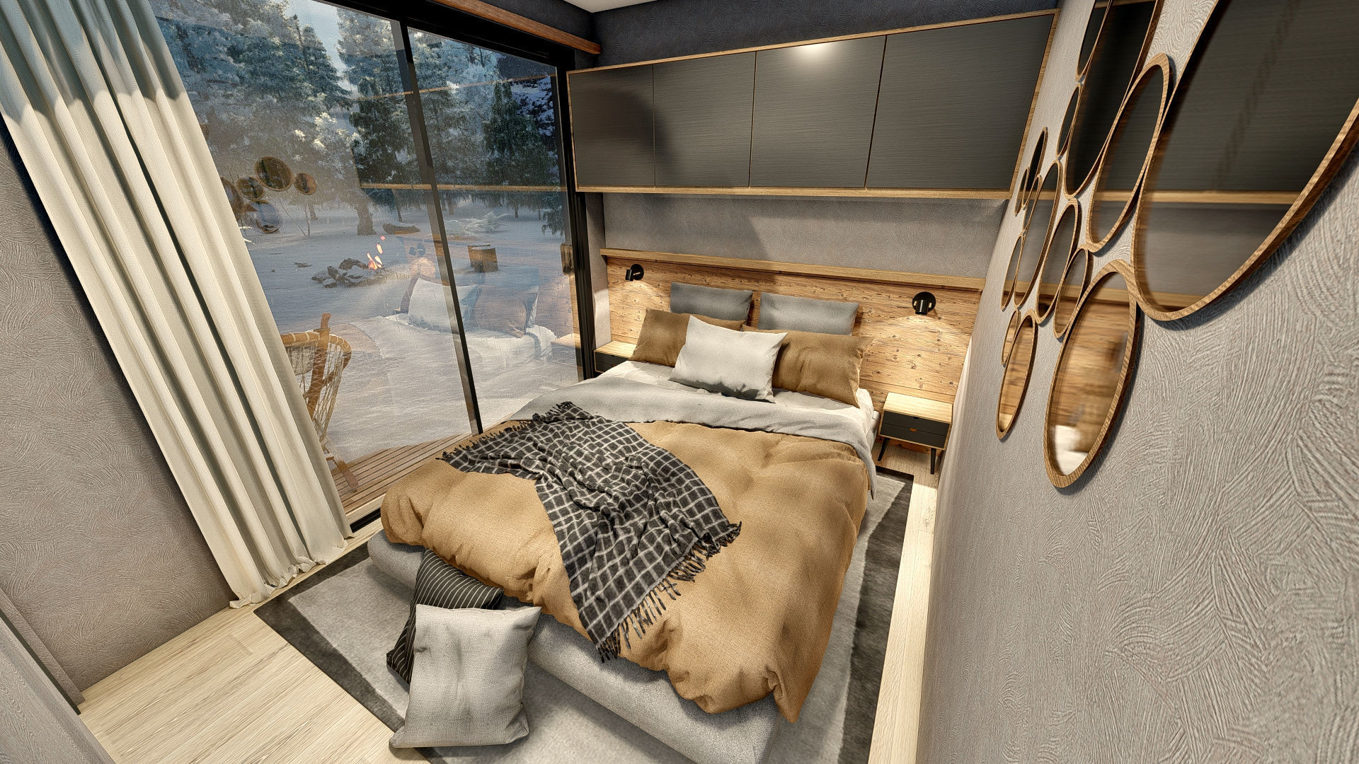 A frame house A34 34m2 3D model_10