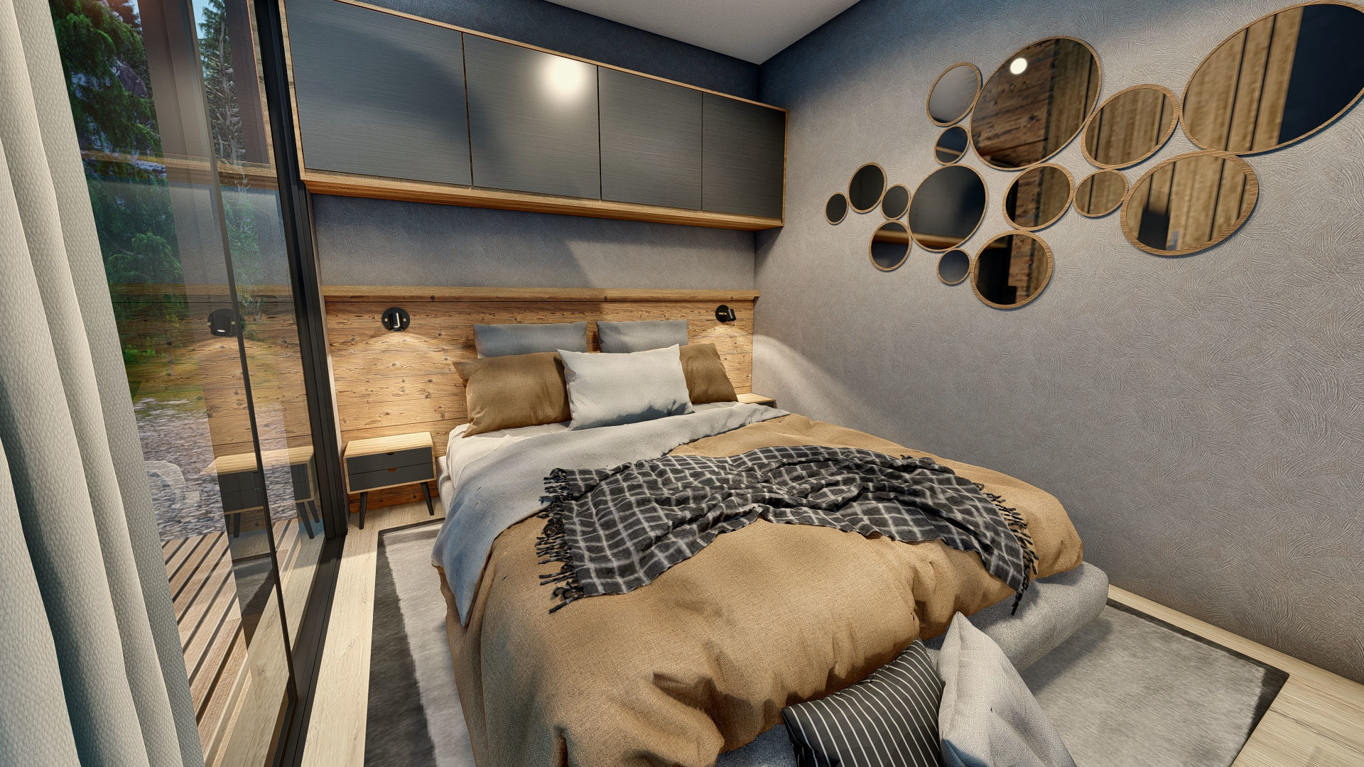 A frame house A34 34m2 3D model_14