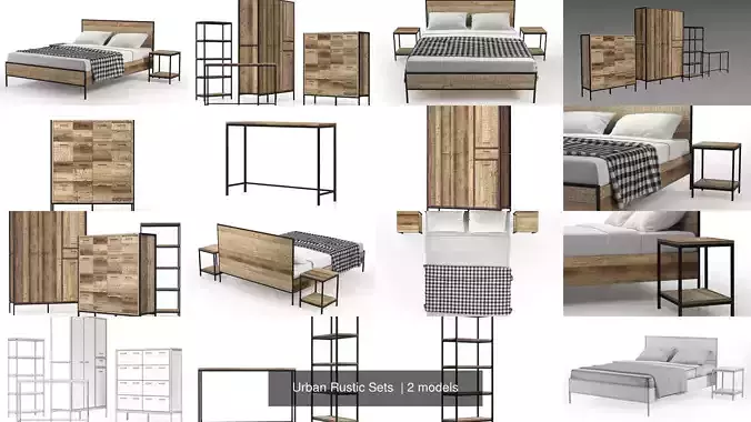 Urban Rustic Sets  3D Model Collection