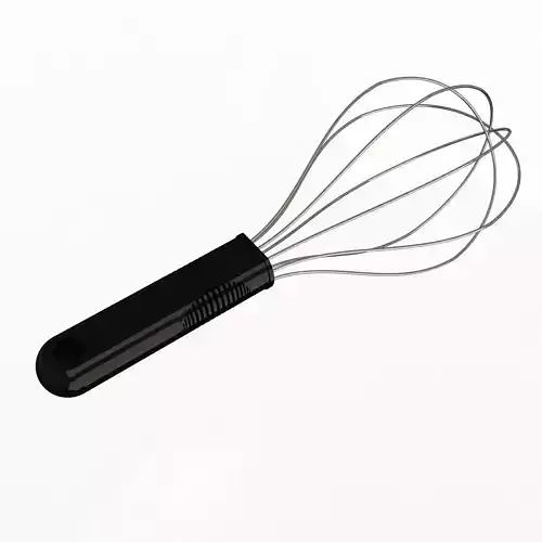 Balloon Whisk Low-poly 3D model
