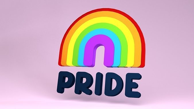 Pride icon Free 3D model