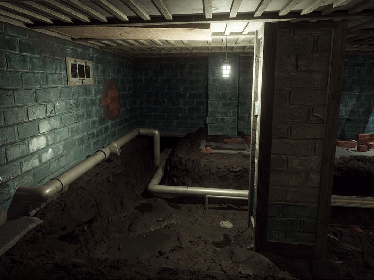 URBAN BASEMENT Low-poly 3D model