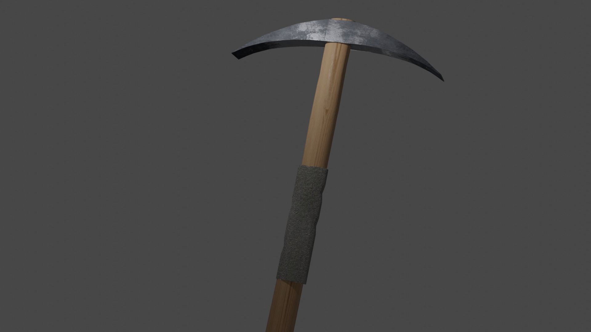 Pickaxe axe Free low-poly 3D model_1