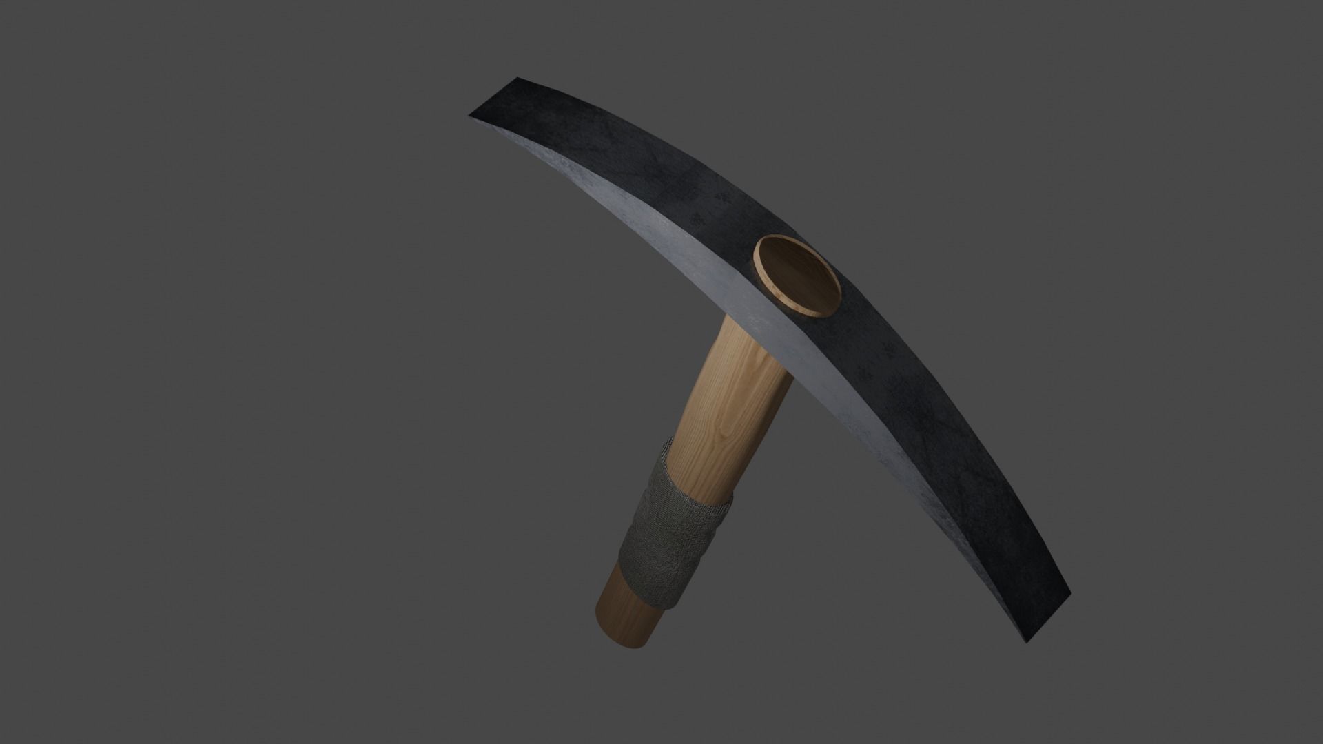 Pickaxe axe Free low-poly 3D model_2
