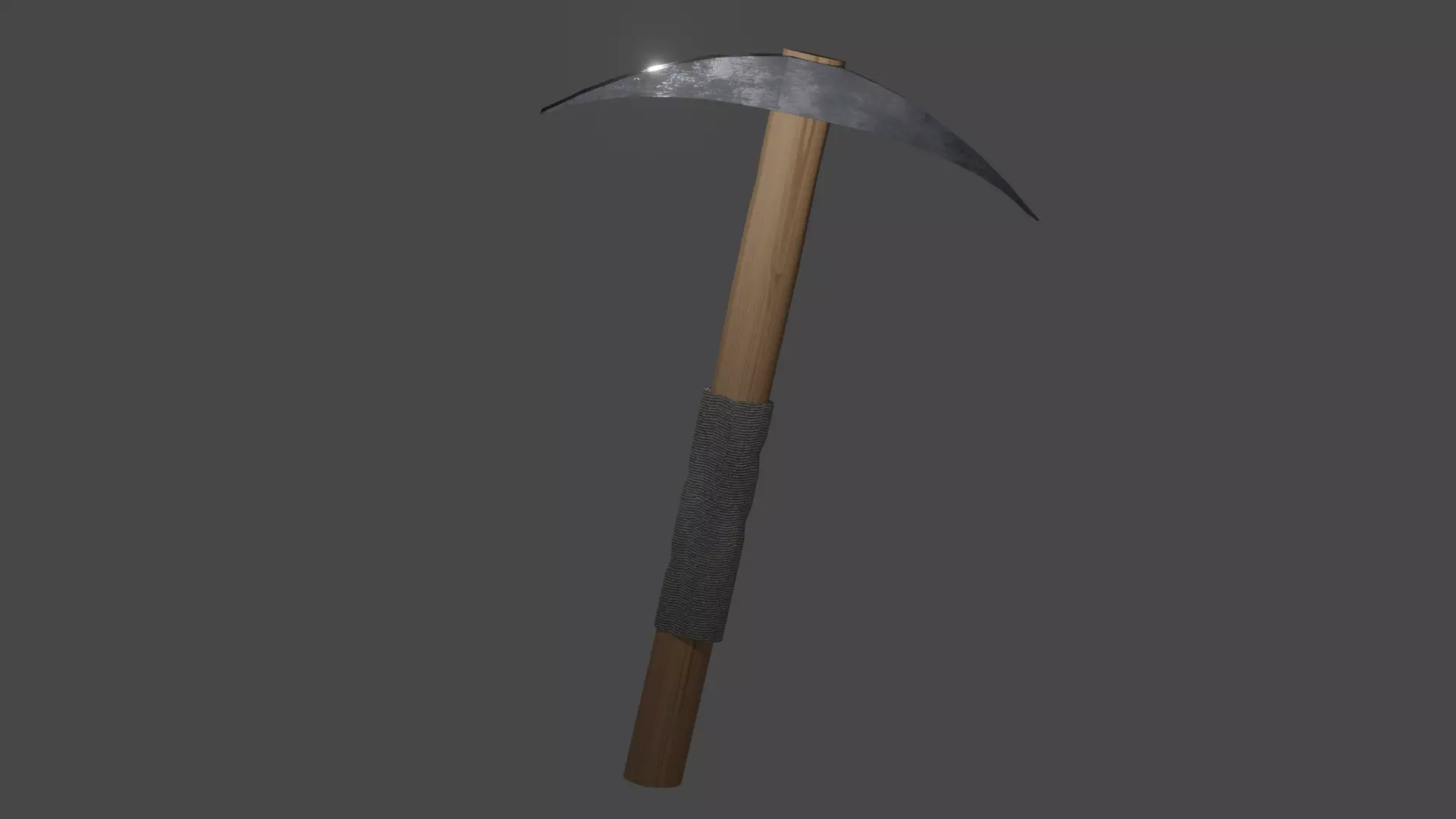 Pickaxe axe Free low-poly 3D model_0