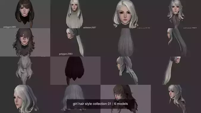 girl hair style collection 01