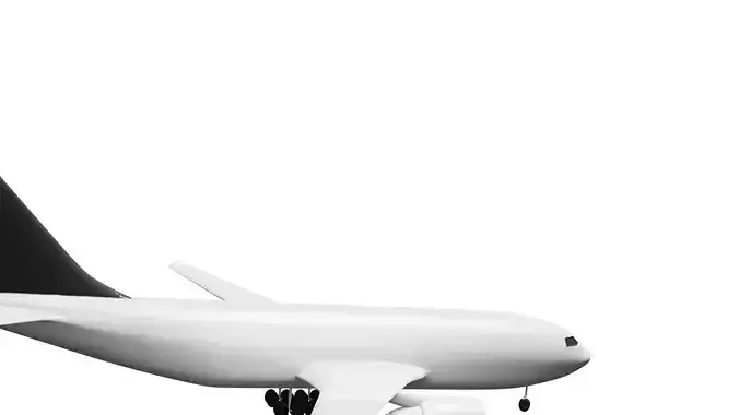 Aircraft passenger airplane in flight