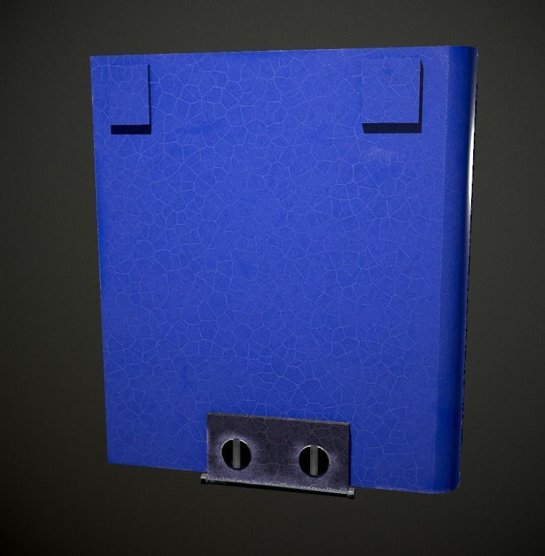 Steampunk book low poly 4 texture options Low-poly 3D model_12