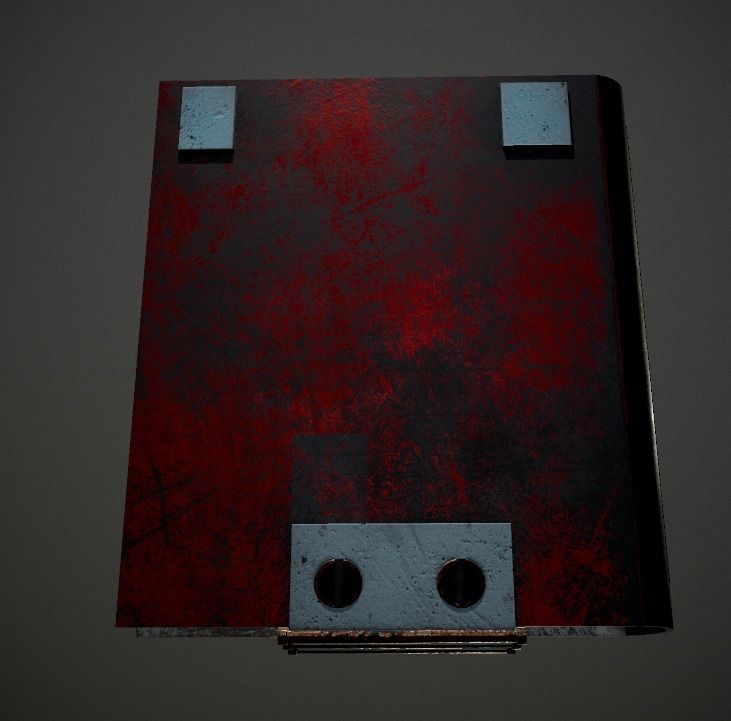 Steampunk book low poly 4 texture options Low-poly 3D model_40