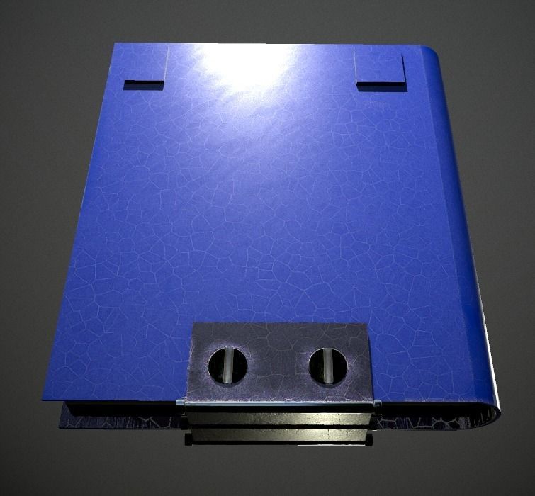 Steampunk book low poly 4 texture options Low-poly 3D model_13